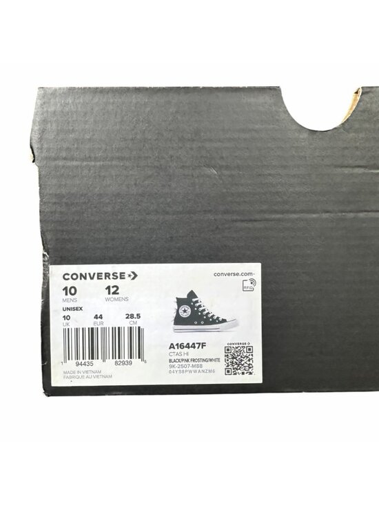 ⭐Converse Chuck Taylor Bows & Studs Sz 10 Mens Shoes Sneakers Black Pink A16447F main image 5